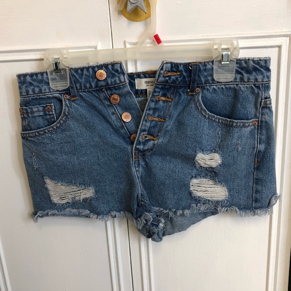 Jean high waisted shorts